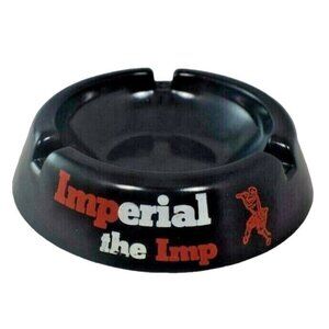Vintage Imperial the Imp Black Collectible Ashtray